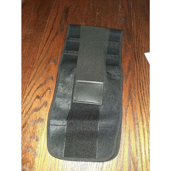 NWOT Large Black Back Support Belt- Adjustable Hook and Loop - Picture 2 of 3